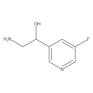 (1R)-2-Amino-1-(5-fluoropyridin-3-yl)ethan-1-ol结构式