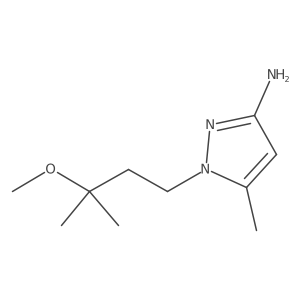 1-(3-methoxy-3-methyl-butyl)-5-methyl-pyrazol-3-amine Structure