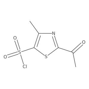 2-Acetyl-4-methyl-1,3-thiazole-5-sulfonyl chloride结构式