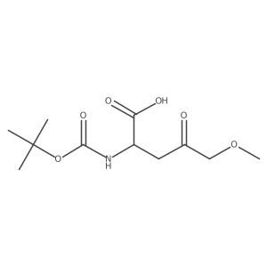 2-{[(Tert-butoxy)carbonyl]amino}-5-methoxy-4-oxopentanoic acid结构式