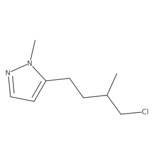 5-(4-chloro-3-methylbutyl)-1-methyl-1H-pyrazole Structure