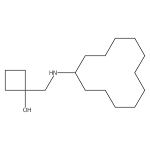 1-({[(Pyrazin-2-yl)methyl]amino}methyl)cyclobutan-1-ol结构式