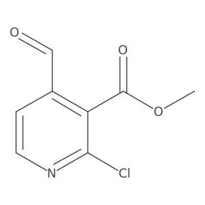 Methyl 2-chloro-4-formylnicotinate结构式