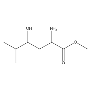 Methyl 2-amino-4-hydroxy-5-methylhexanoate Structure