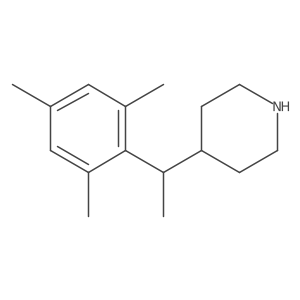 4-[1-(2,4,6-Trimethylphenyl)ethyl]piperidine结构式
