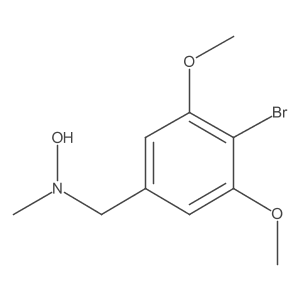 N-[(4-bromo-3,5-dimethoxyphenyl)methyl]-N-methylhydroxylamine Structure