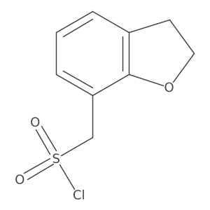 (2,3-Dihydro-1-benzofuran-7-yl)methanesulfonyl chloride结构式