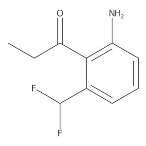 1-(2-Amino-6-(difluoromethyl)phenyl)propan-1-one结构式