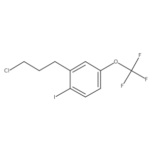 1-(3-Chloropropyl)-2-iodo-5-(trifluoromethoxy)benzene结构式