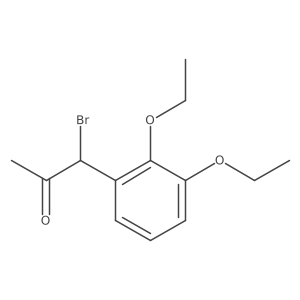 1-Bromo-1-(2,3-diethoxyphenyl)propan-2-one Structure