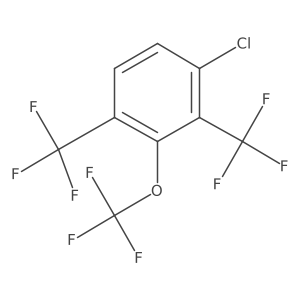 1,3-Bis(trifluoromethyl)-4-chloro-2-(trifluoromethoxy)benzene Structure