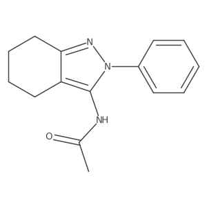 N-(4,5,6,7-Tetrahydro-2-phenyl-2H-indazol-3-yl)acetamide Structure