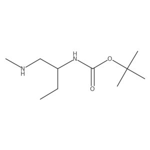 tert-butyl N-[1-(methylamino)butan-2-yl]carbamate Structure