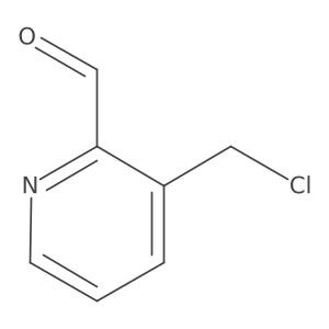 3-(Chloromethyl)pyridine-2-carbaldehyde结构式