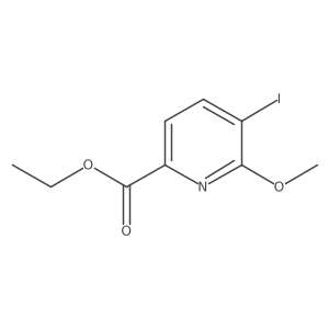 Ethyl 5-iodo-6-methoxypicolinate结构式