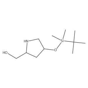 [(2R,4R)-4-[(tert-butyldimethylsilyl)oxy]pyrrolidin-2-yl]methanol Structure
