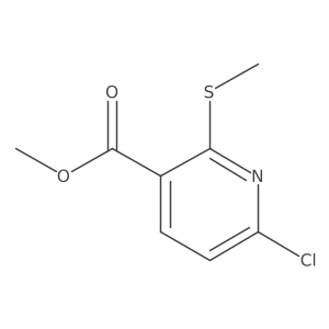 Methyl 6-chloro-2-(methylsulfanyl)nicotinate Structure