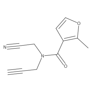N-(Cyanomethyl)-2-methyl-N-prop-2-ynylfuran-3-carboxamide Structure