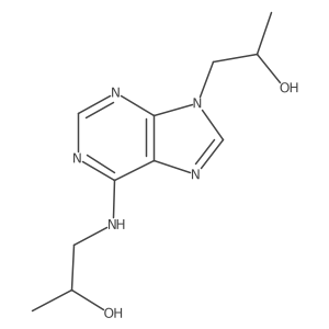 (R)-1-((9-((R)-2-Hydroxypropyl)-9H-purin-6-yl)amino)propan-2-ol Structure