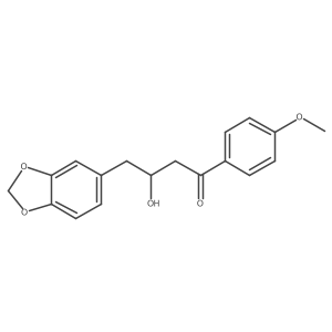 4-(1,3-Benzodioxol-5-yl)-3-hydroxy-1-(4-methoxyphenyl)butan-1-one结构式
