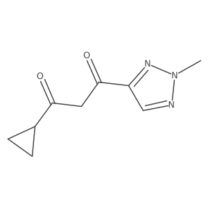 1-cyclopropyl-3-(2-methyl-2H-1,2,3-triazol-4-yl)propane-1,3-dione Structure