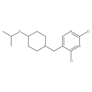 2,4-Dichloro-5-[[4-(1-methylethoxy)-1-piperidinyl]methyl]pyrimidine Structure