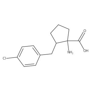 1-Amino-2-[(4-chlorophenyl)methyl]cyclopentane-1-carboxylic acid Structure