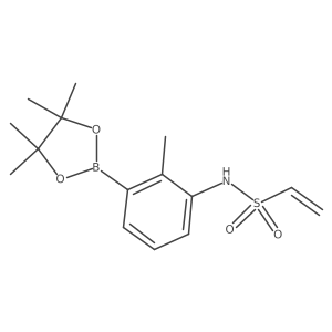 N-[2-Methyl-3-(4,4,5,5-tetramethyl-1,3,2-dioxaborolan-2-yl)phenyl]ethenesulfonamide Structure