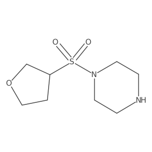 1-[(Tetrahydro-3-furanyl)sulfonyl]piperazine结构式