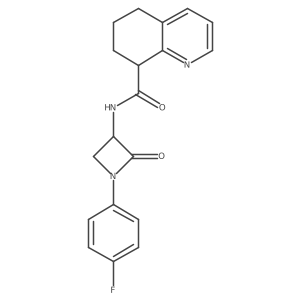n-[1-(4-Fluorophenyl)-2-oxoazetidin-3-yl]-5,6,7,8-tetrahydroquinoline-8-carboxamide Structure