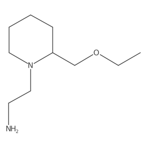 2-(2-(Ethoxymethyl)piperidin-1-yl)ethan-1-amine结构式