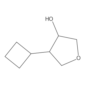 4-Cyclobutyloxolan-3-ol结构式