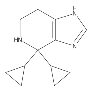 4,4-dicyclopropyl-3H,4H,5H,6H,7H-imidazo[4,5-c]pyridine结构式