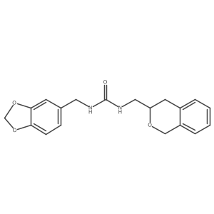 1-(Benzo[d][1,3]dioxol-5-ylmethyl)-3-(isochroman-3-ylmethyl)urea Structure