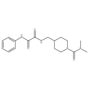 N1-((1-(dimethylcarbamoyl)piperidin-4-yl)methyl)-N2-phenyloxalamide Structure