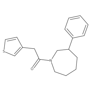 1-(3-Phenylazepan-1-yl)-2-(thiophen-3-yl)ethanone Structure