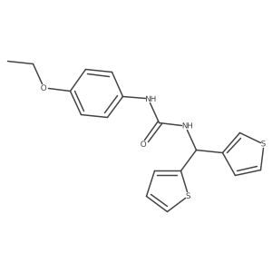 1-(4-Ethoxyphenyl)-3-(thiophen-2-yl(thiophen-3-yl)methyl)urea Structure