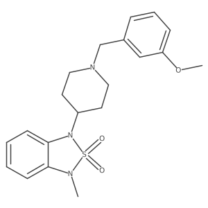 1-(1-(3-Methoxybenzyl)piperidin-4-yl)-3-methyl-1,3-dihydrobenzo[c][1,2,5]thiadiazole 2,2-dioxide结构式