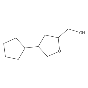 (4-Cyclopentyloxolan-2-yl)methanol结构式