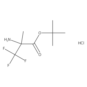 Tert-butyl 2-amino-3,3,3-trifluoro-2-methylpropanoate hydrochloride Structure