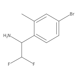 1-(4-Bromo-2-methylphenyl)-2,2-difluoroethan-1-amine结构式