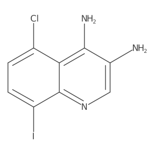 5-Chloro-8-iodoquinoline-3,4-diamine Structure
