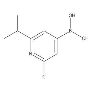 (2-Chloro-6-isopropylpyridin-4-YL)boronic acid Structure