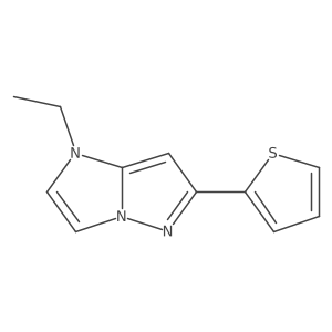 1-ethyl-6-(2-thienyl)imidazo[1,2-b]pyrazole Structure