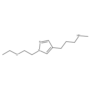 {3-[1-(2-ethoxyethyl)-1H-pyrazol-4-yl]propyl}(methyl)amine Structure