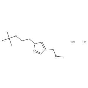 ({1-[2-(tert-butoxy)ethyl]-1H-pyrazol-4-yl}methyl)(methyl)amine dihydrochloride Structure