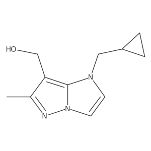 [1-(cyclopropylmethyl)-6-methyl-imidazo[1,2-b]pyrazol-7-yl]methanol Structure
