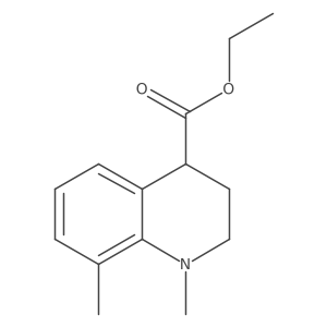 Ethyl 1,8-dimethyl-1,2,3,4-tetrahydroquinoline-4-carboxylate Structure