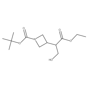 Tert-butyl3-(1-ethoxy-3-hydroxy-1-oxopropan-2-yl)azetidine-1-carboxylate Structure