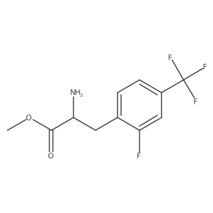 Methyl 2-amino-3-(2-fluoro-4-(trifluoromethyl)phenyl)propanoate结构式